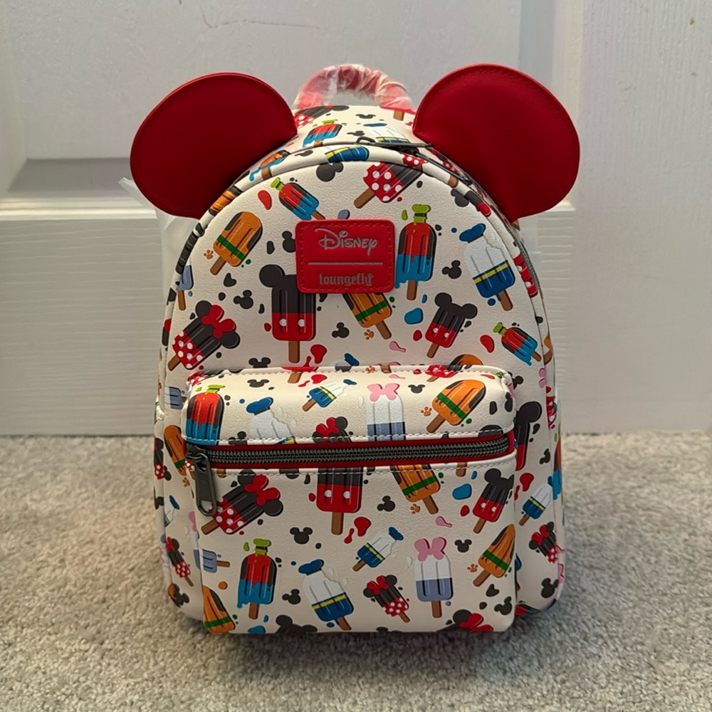 NWT Loungefly Disney Mickey Mouse & Friends Popsicle Mini Backpack